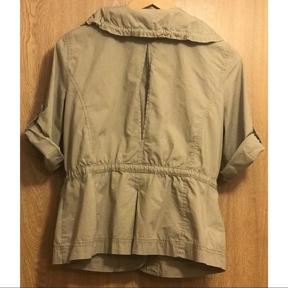 ANN TAYLOR LOFT TAN UTILITY JACKET SIZE MP - Picture 3 of 7
